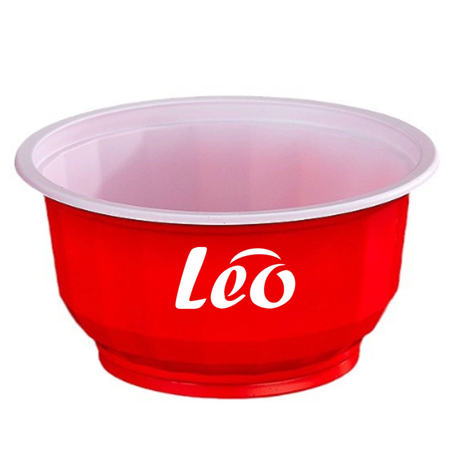 Disposable plastic circular covered takeaway packaging box