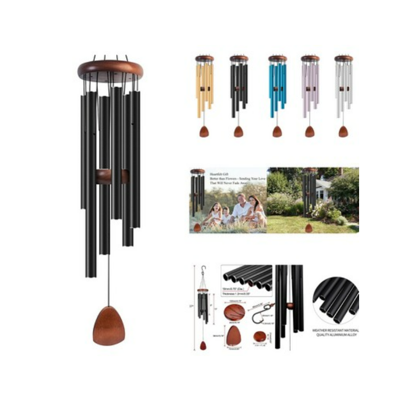 37 Inch Aluminum Tubes Six-tube wind chimes 3
