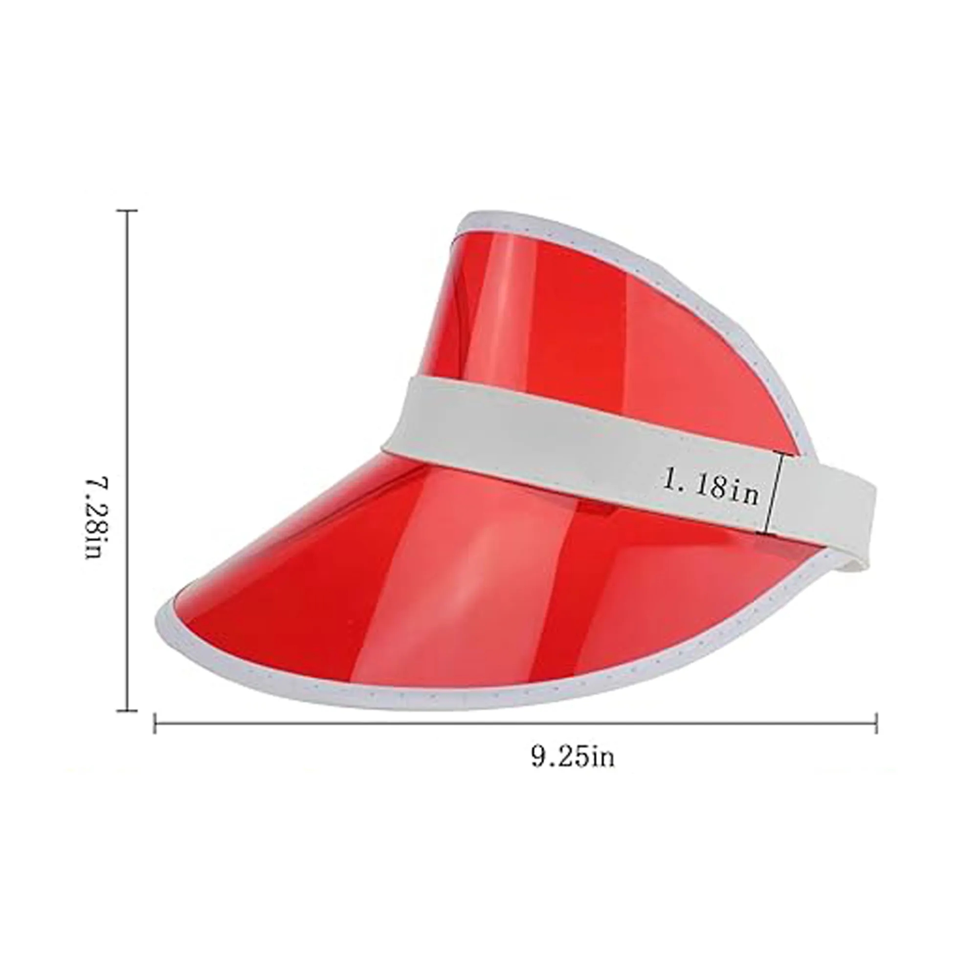 PVC Clear Sun Visor Hat 5