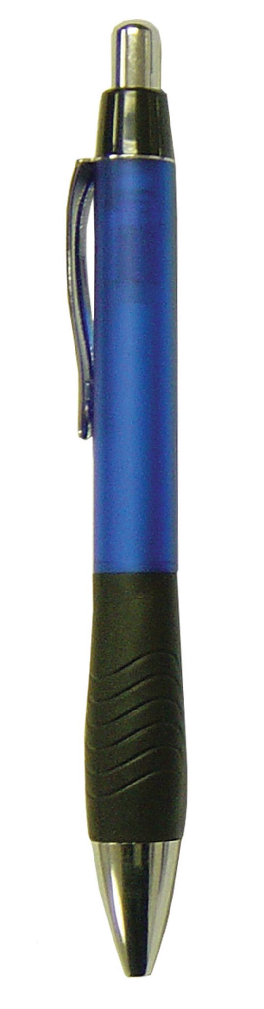 Blue Pad Printed Plastic Ball Point Pen 1