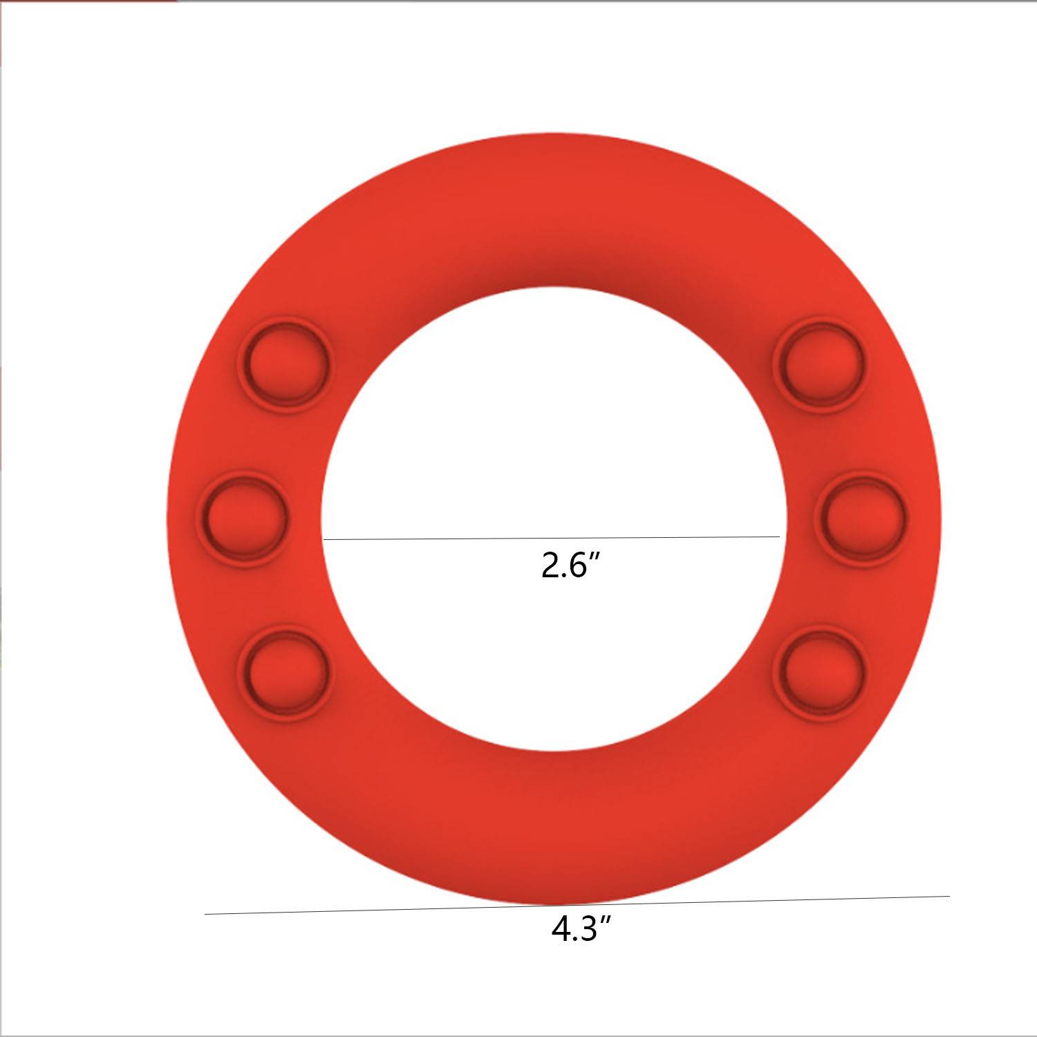 Silicone Flying push Pop Bubble Stress Ring 4