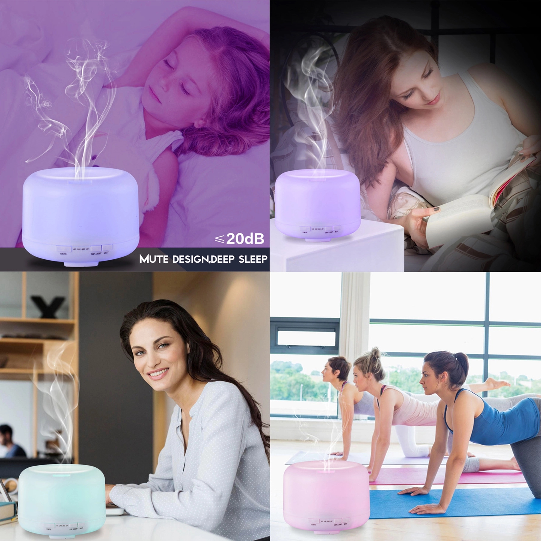 Premium, Essential Oil Diffuser Humidifier Vaporizer 5