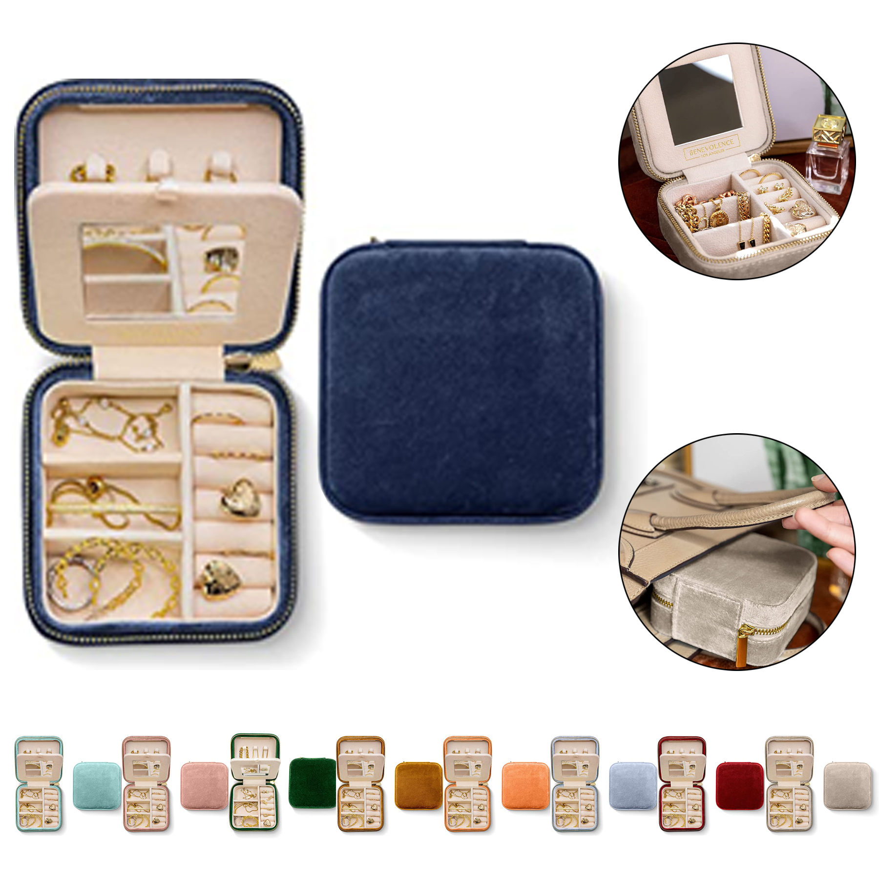 Plush Velvet Travel Jewelry Box 2