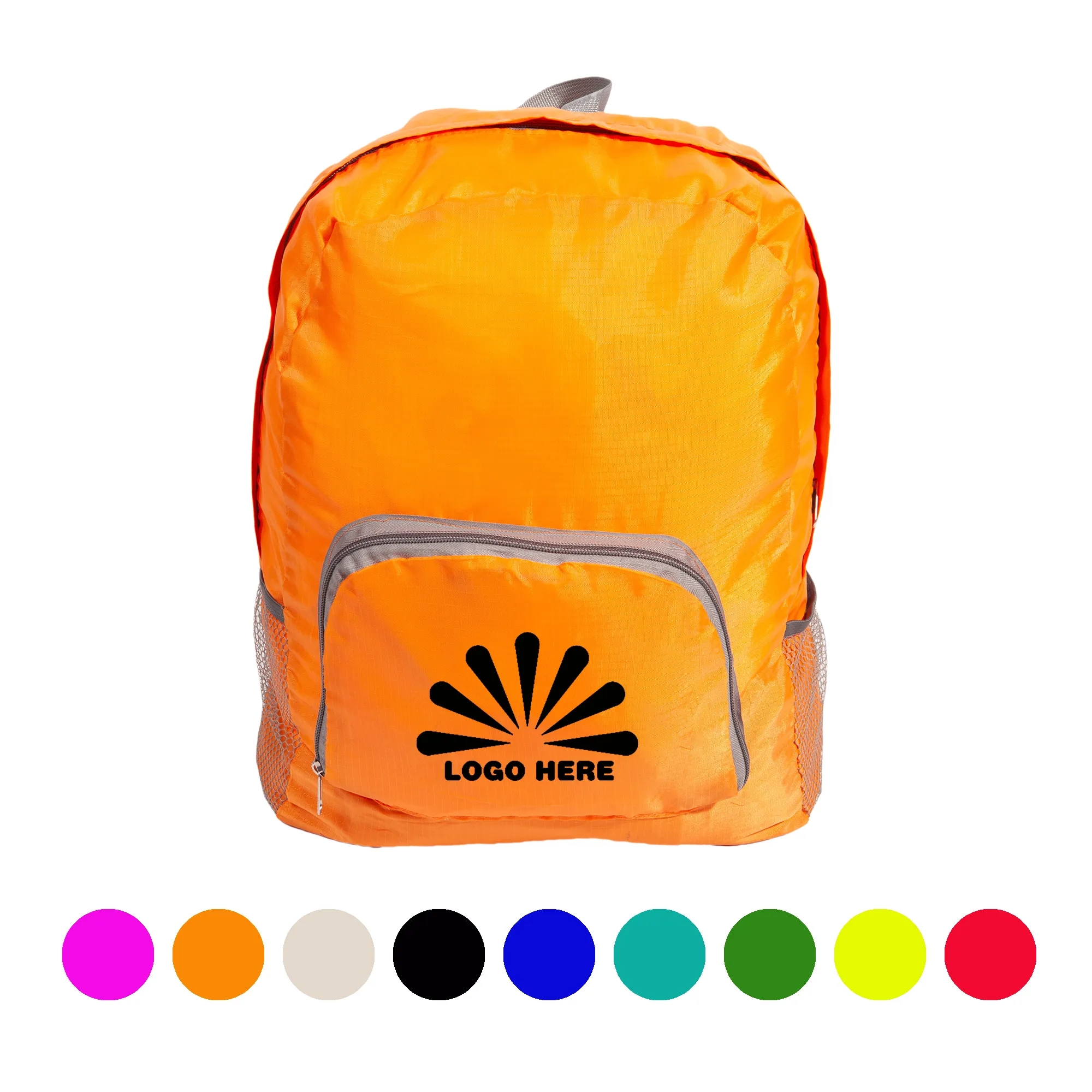 Lightweight Foldable Backpack With Customizable Logo 2