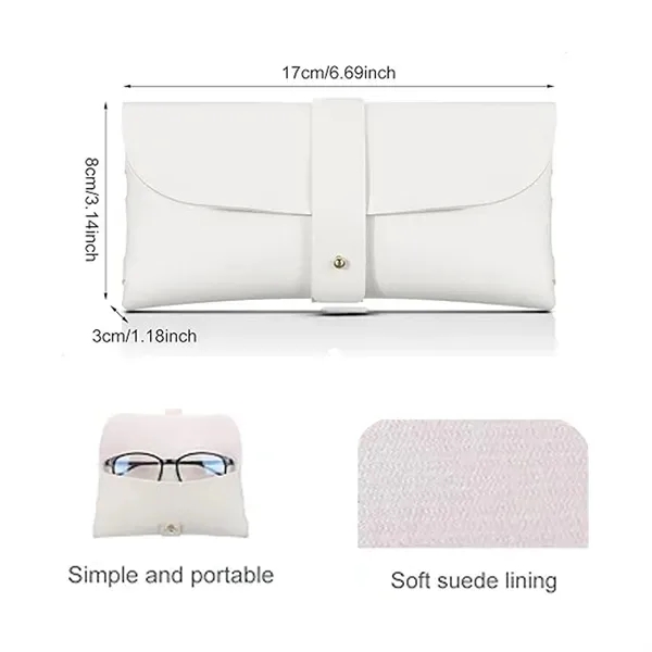 Soft PU Leather Sunglasses Pouch 2