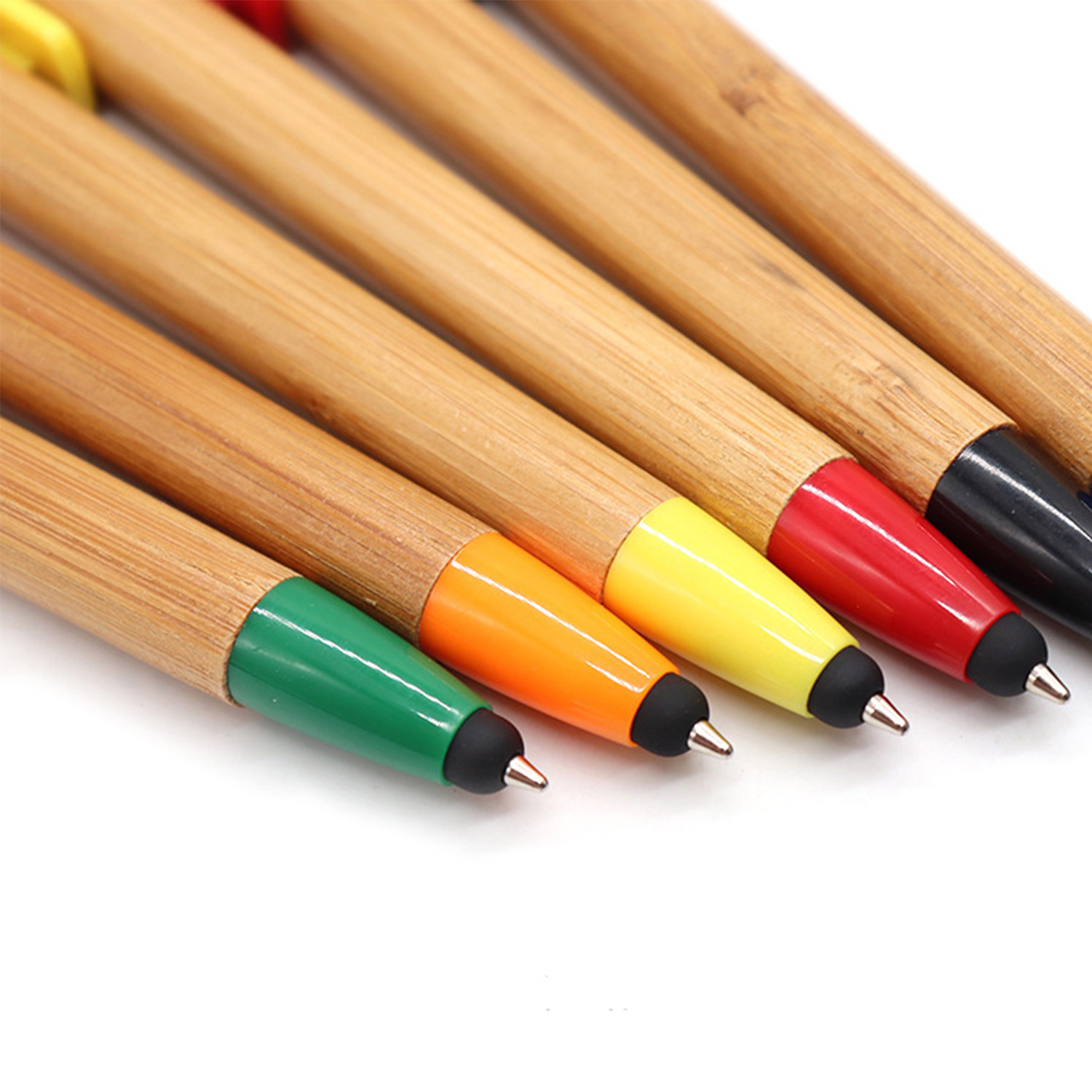 3-in-1 Bamboo Stand Touch Ballpoint Pen 5