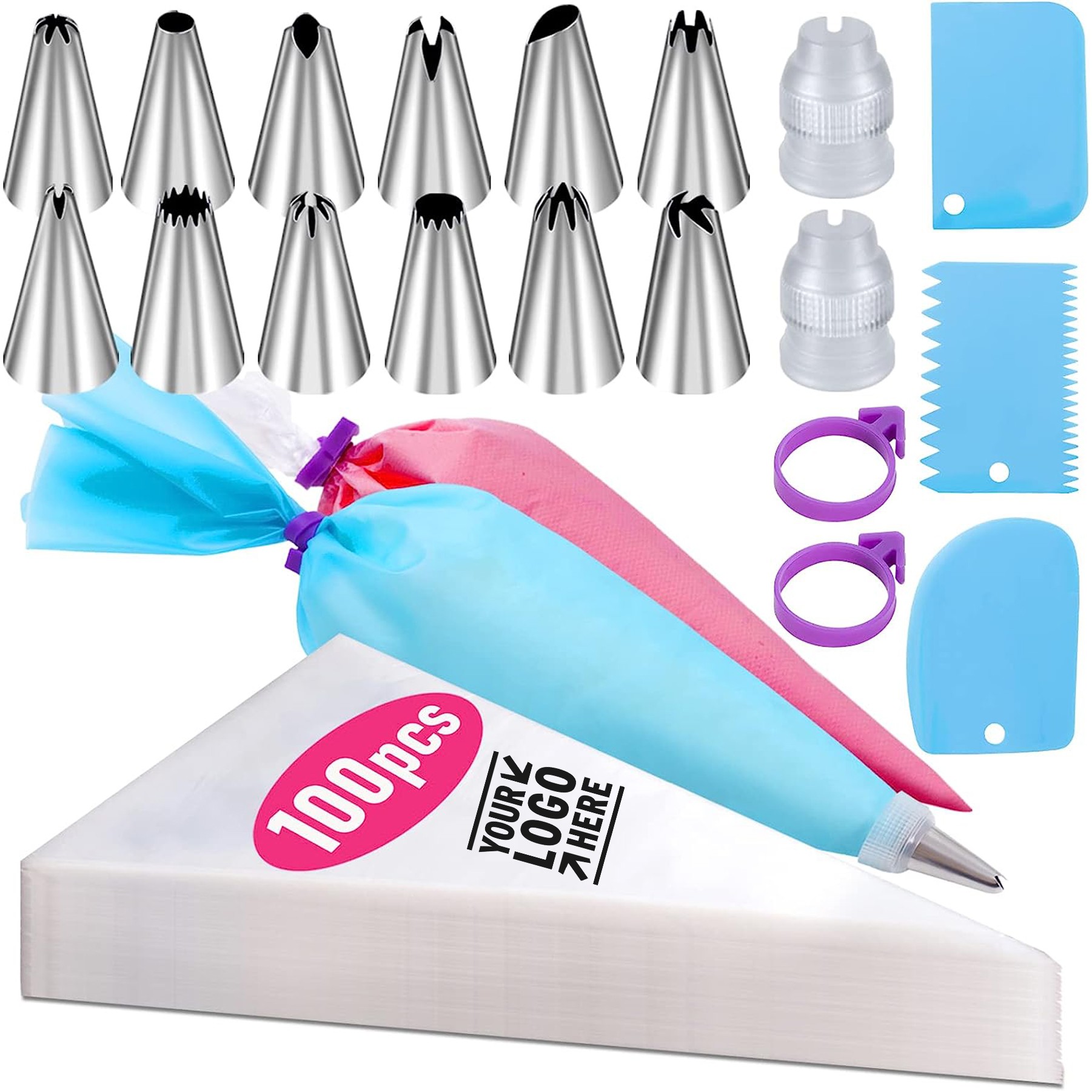 Piping Bags and Tips Set 2