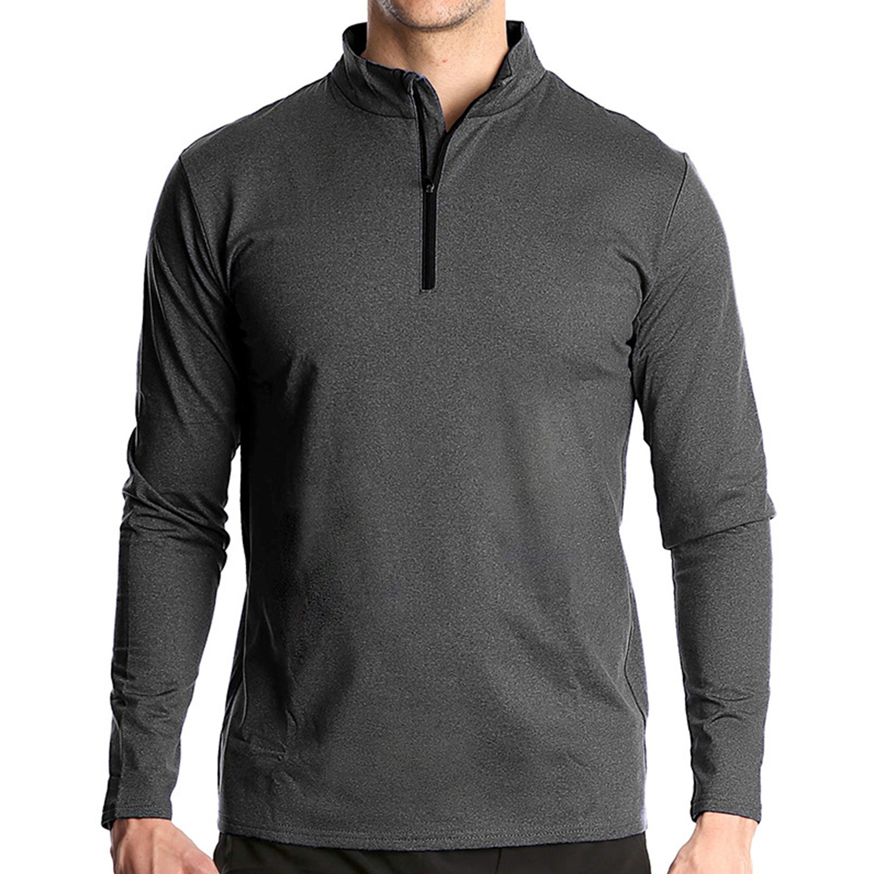 Zip Long Sleeve Athletic Performance Pullover 2