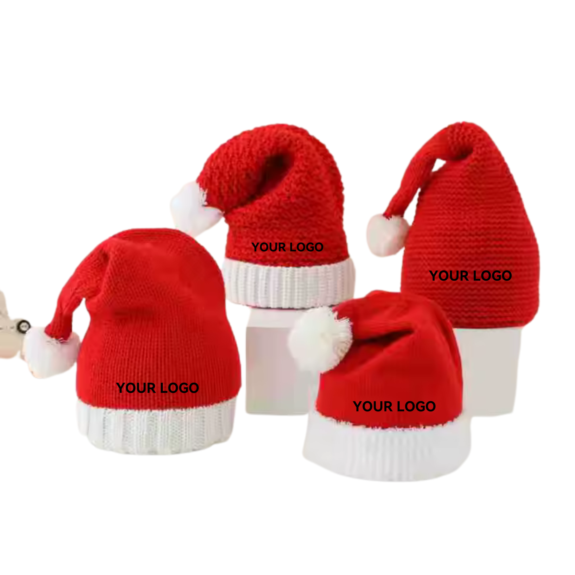 Matching Knitted Christmas Hats for Families 2