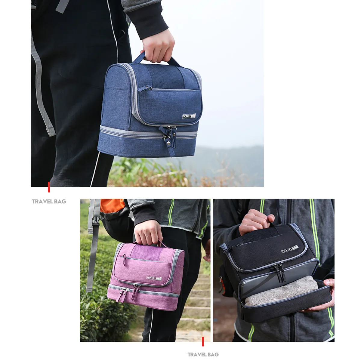 Portable Travel Wash Makeup Outdoor Business Toiletry Bags 9