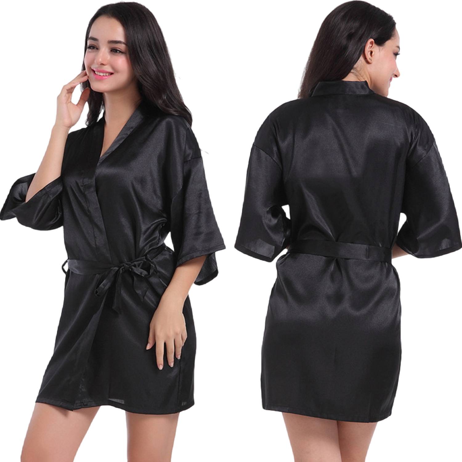 Lightweight Breathable Loungewear Summer Robe 14