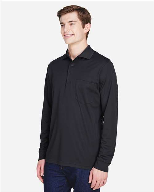 Men's Pinnacle Performance Long Sleeve Piqué Polo with Pocket - 88192P 14