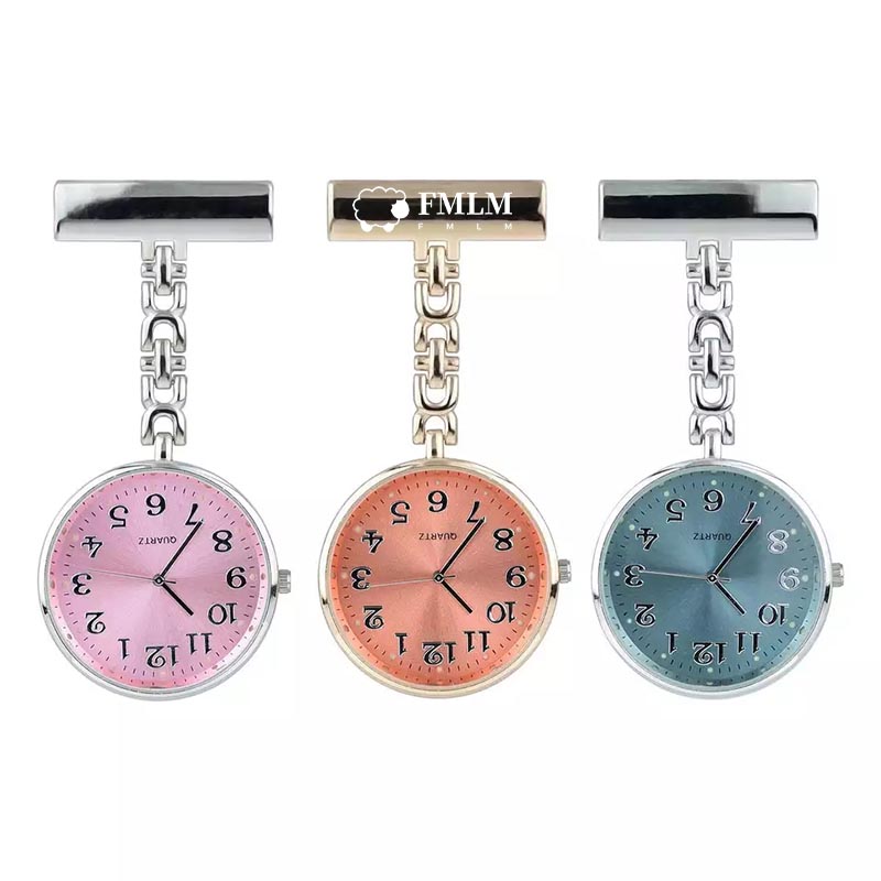 Portable Medical Metal Clip Pocket Nurse Watch 2