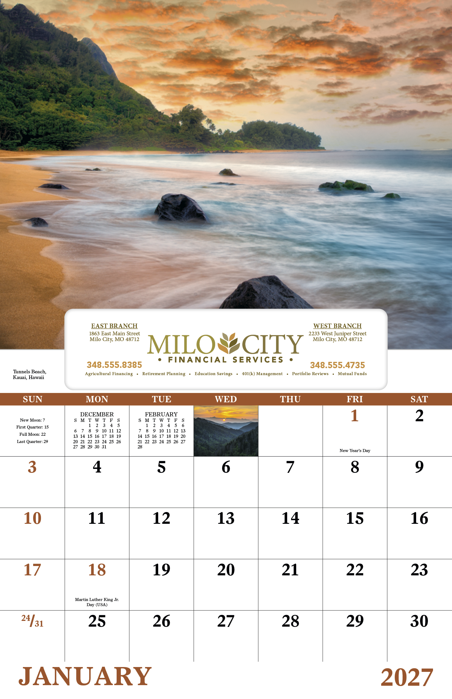 Good Value™ Landscapes of America - Window Calendar 48
