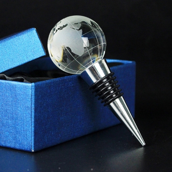 World Globe Wine Bottle Stopper 4