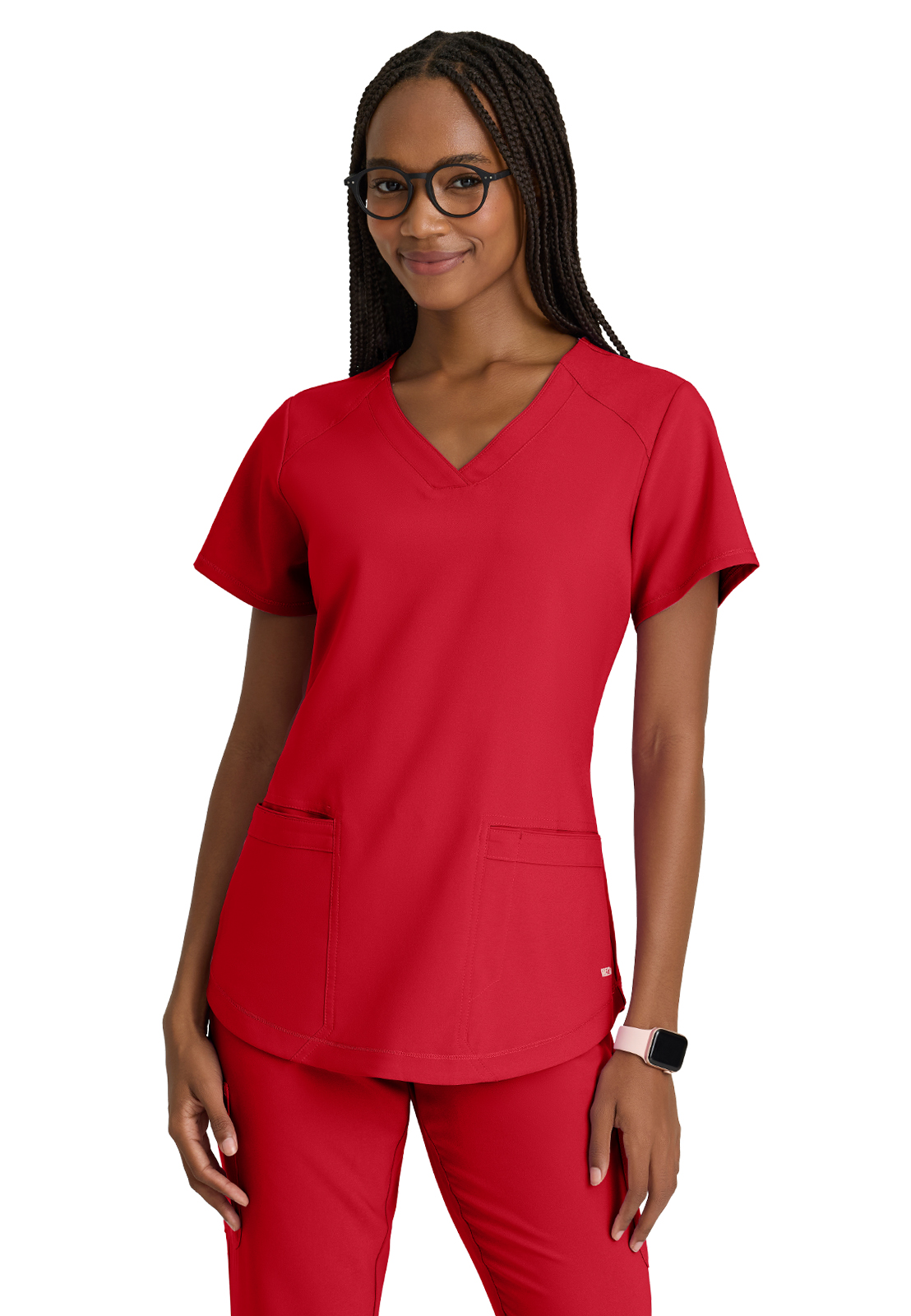 Grey's Anatomy Evolve Stretch - Women's Two-Pocket V-Neck Rhythm Scrub Top 50