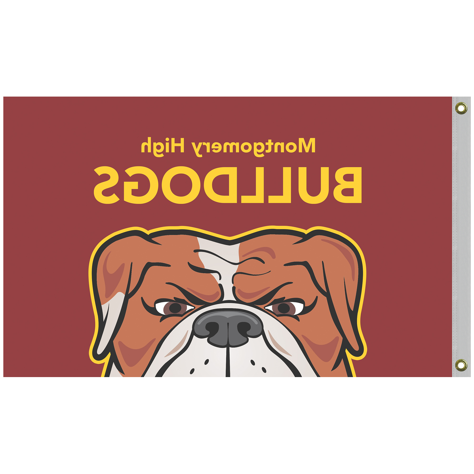 2.5' x 4' Promotional Polyester Single Reverse Flag 11