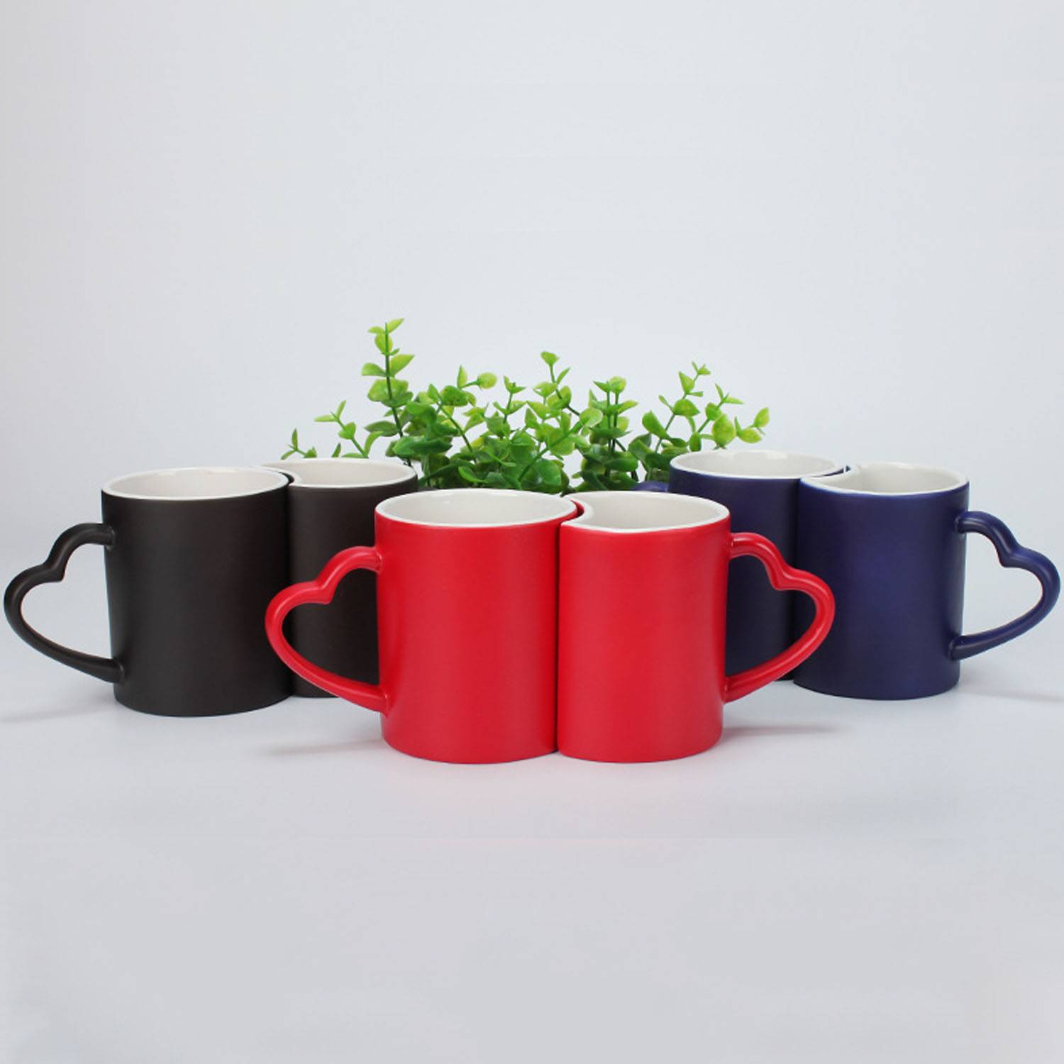 11oz Sun and Moon Design Color Changing Ceramic Couple Mugs 4