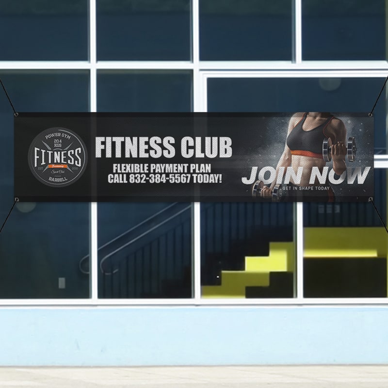 Custom 2' X 8' Mesh Banners 14