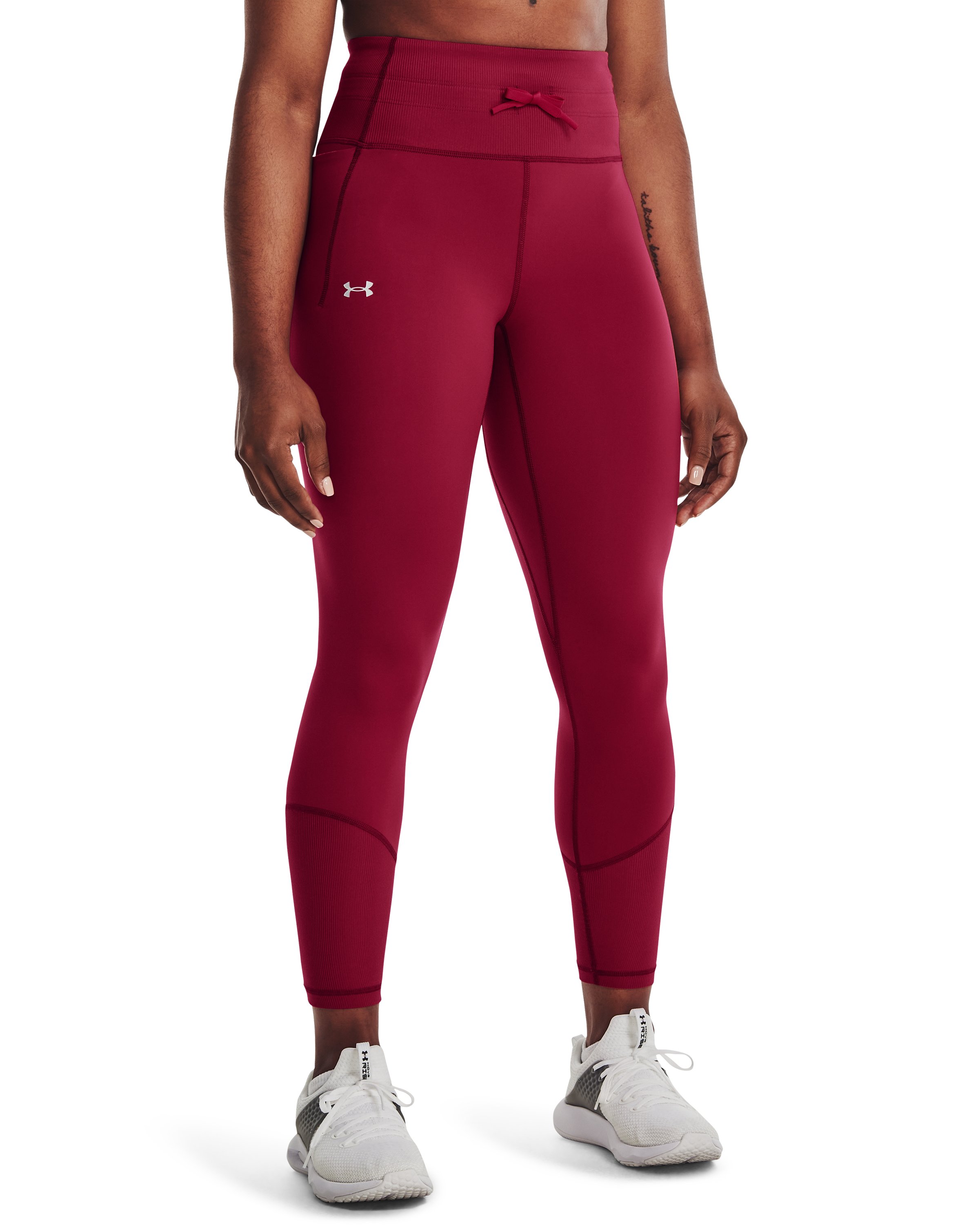 UA Meridian Rib Waistband Women's Ankle Leggings 4
