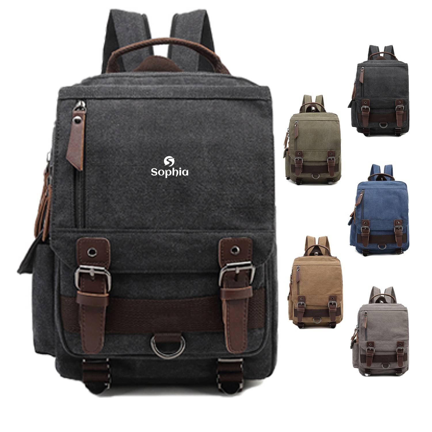 Canvas Cross Body Messenger Shoulder Bag 3