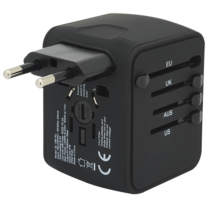 Universal Travel 4 USB Port Adapter 7