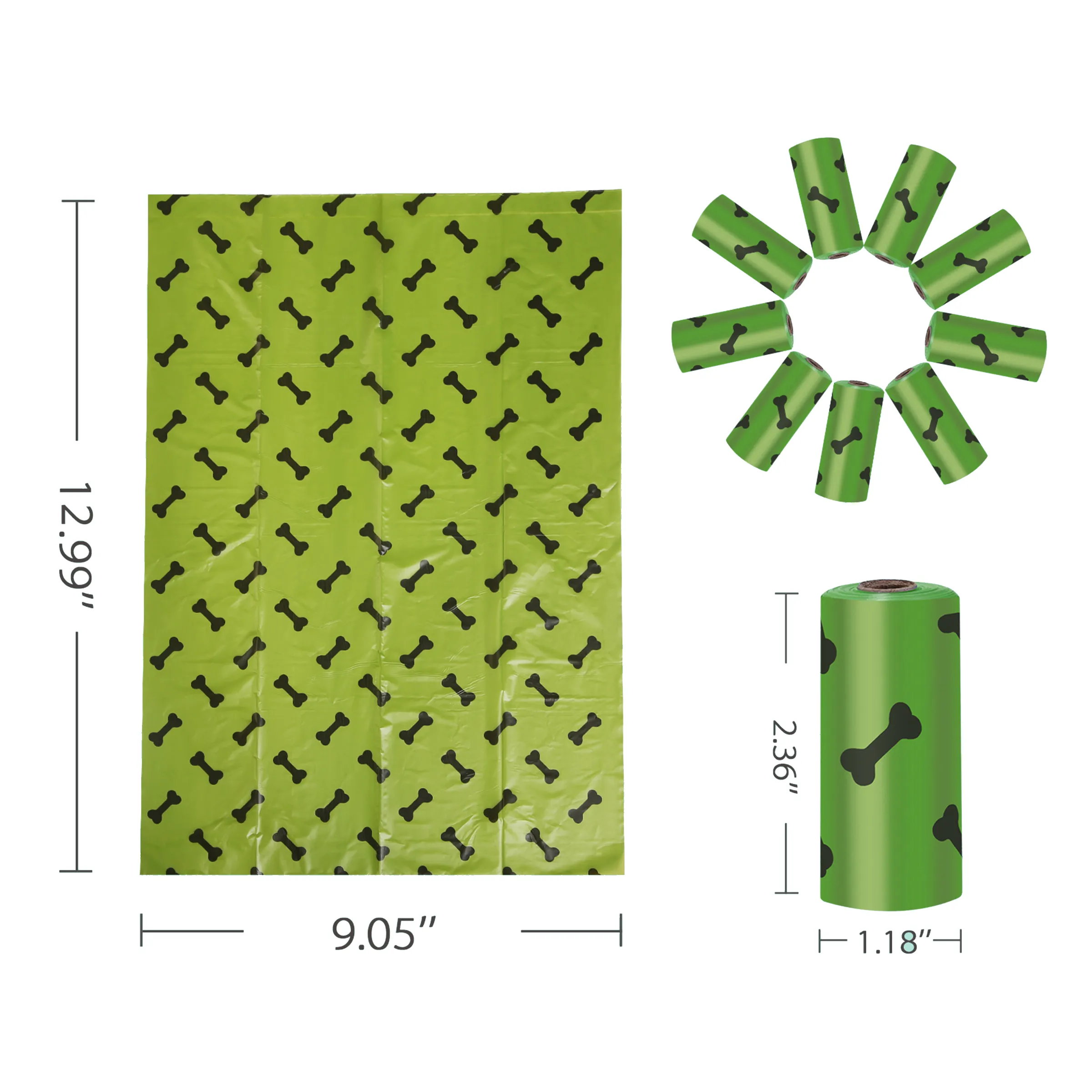 Environmental Degradable Dog Poop Bags With Dispenser 6