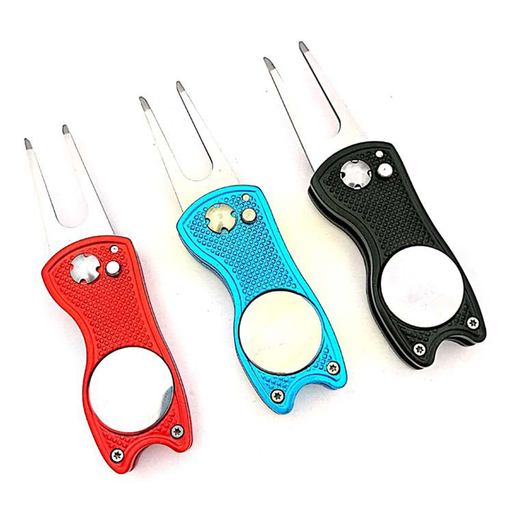 Foldable Stainless Steel Golf Divot Repair Tool 2