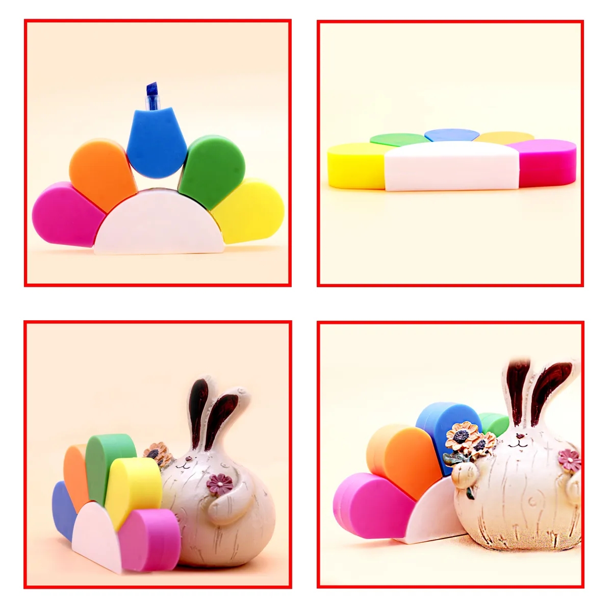 5 In 1 Flower Watercolor Fluorescent Pen Petals Highlighters 4