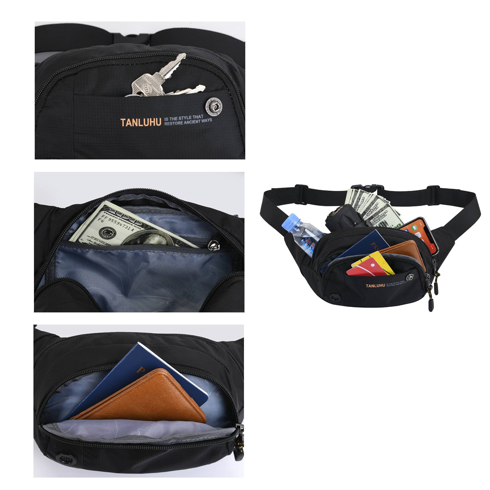 Business Cashier Leisure Chest Bag Fanny Pack 2