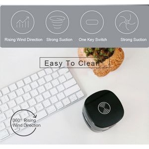 Mini Desktop Vacuum Desk Cleaner with Wireless Charger 6