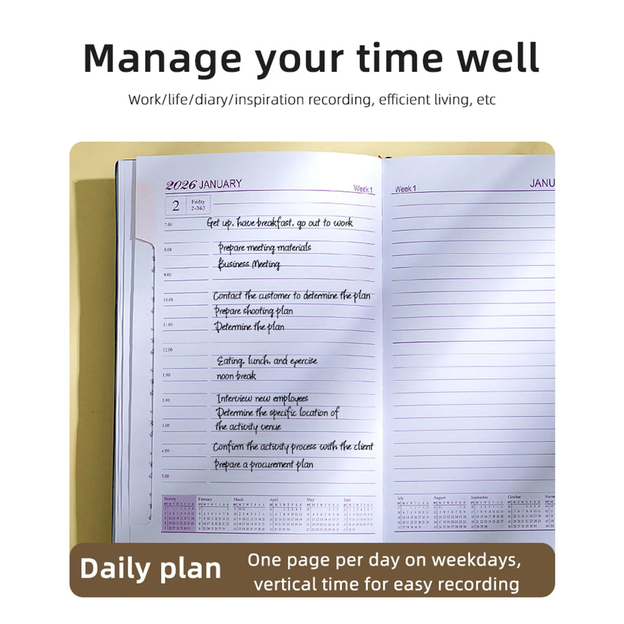 MOQ20 A5 2026 Planner Notebook 5
