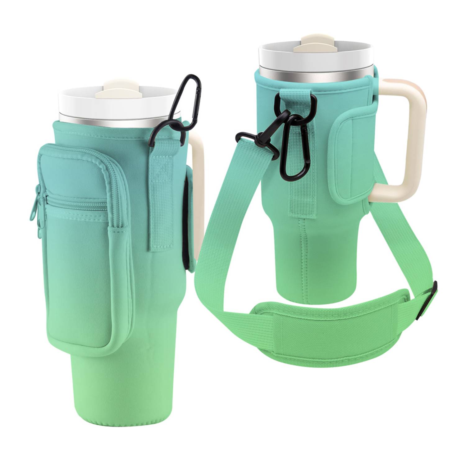 Neoprene Tumbler Sleeve with Shoulder Strap, 40 oz. 11