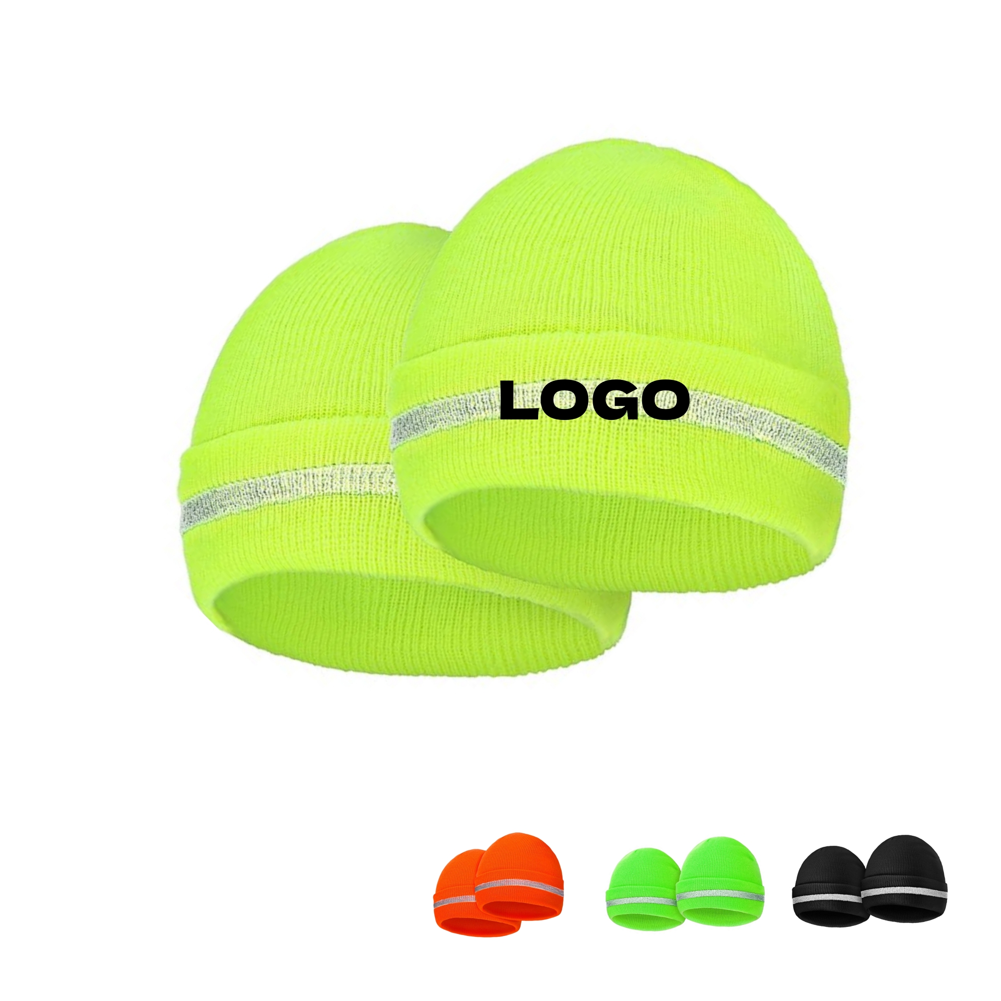Adult Reflective Knit Warm Winter Hats 4