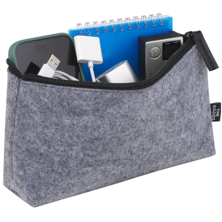 THE GOODS™ Recycled Felt Zippered Pouch 14