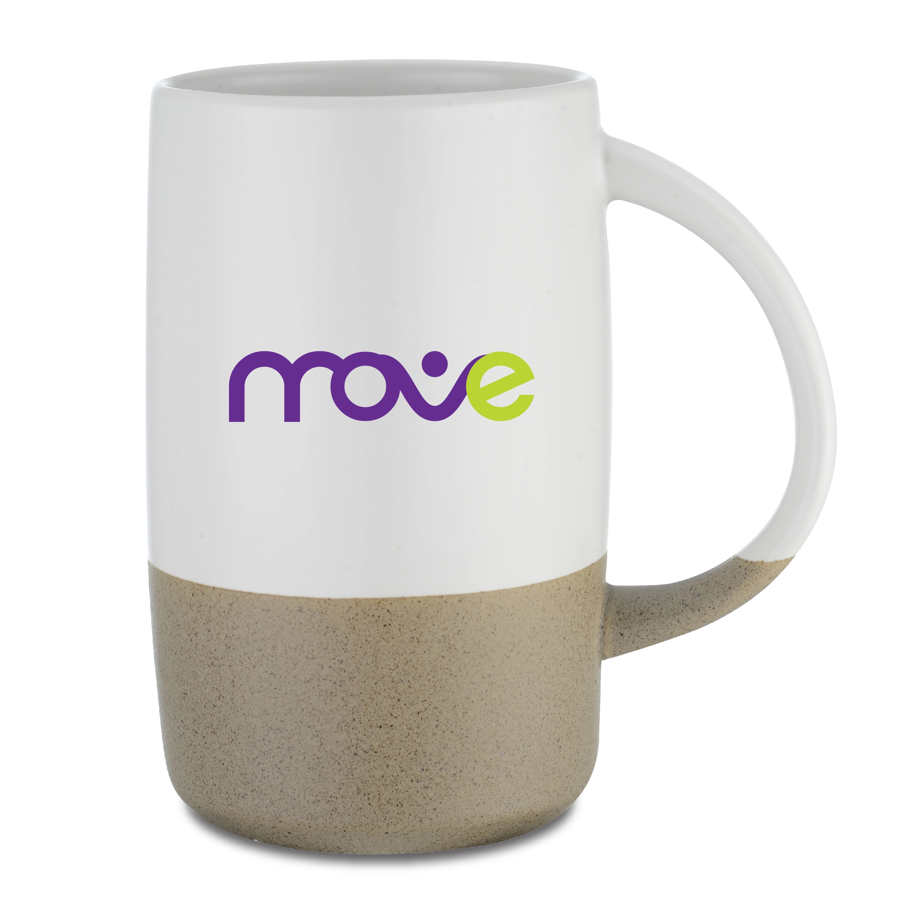 LACHLAN - 17 OZ TWO-TONE CERAMIC MUG WITH VINTAGE FINISH 1
