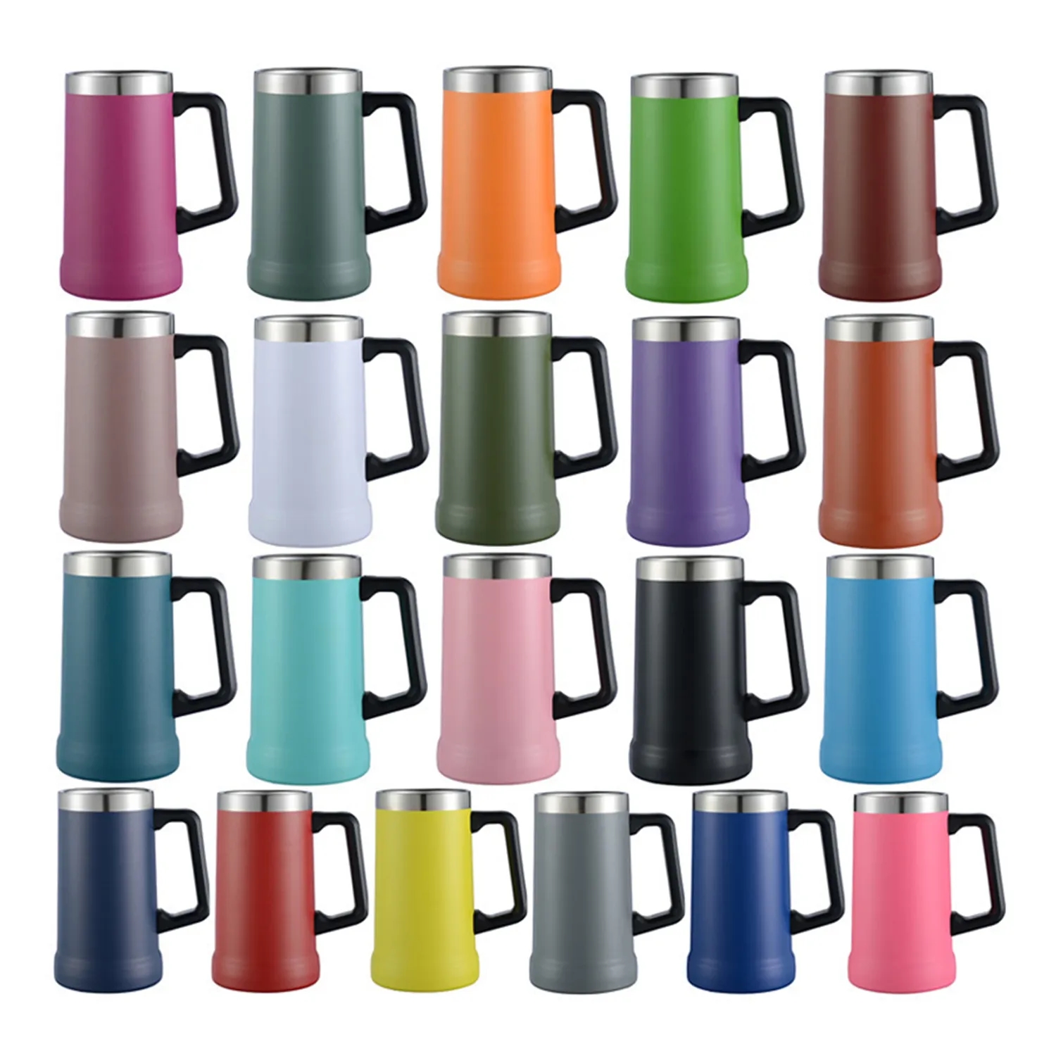 24Oz Classic Beer Stein with Big Grip Handle 14