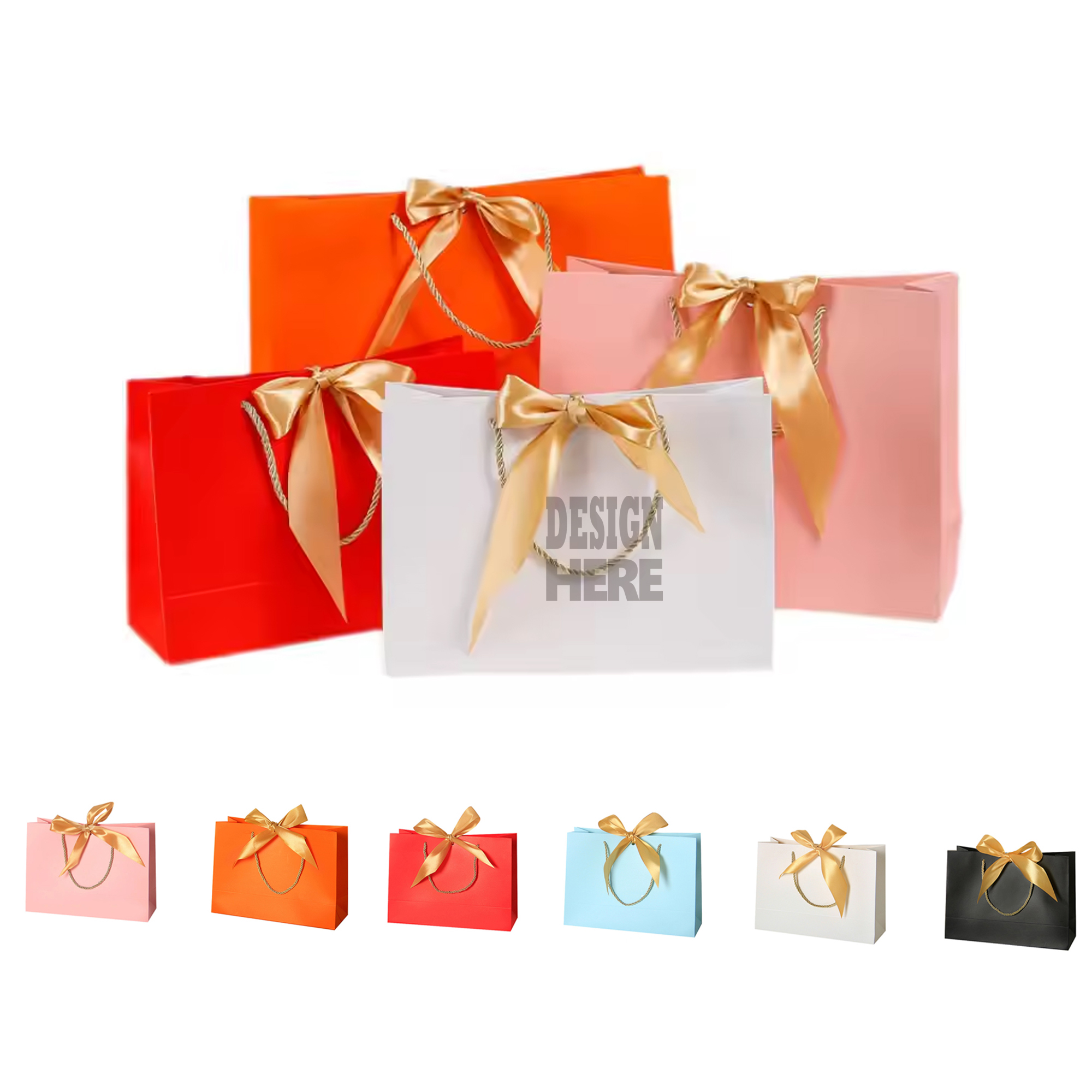 Euro Gift Bags with Bow Ribbon 3