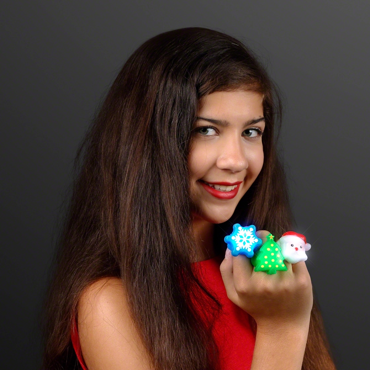 Blinky Soft Christmas Rings - ASSORTED 2