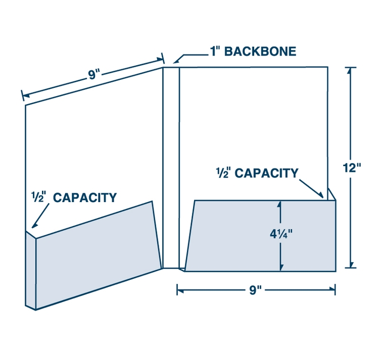 Box Pocket Capacity Large Presentation Folders 4