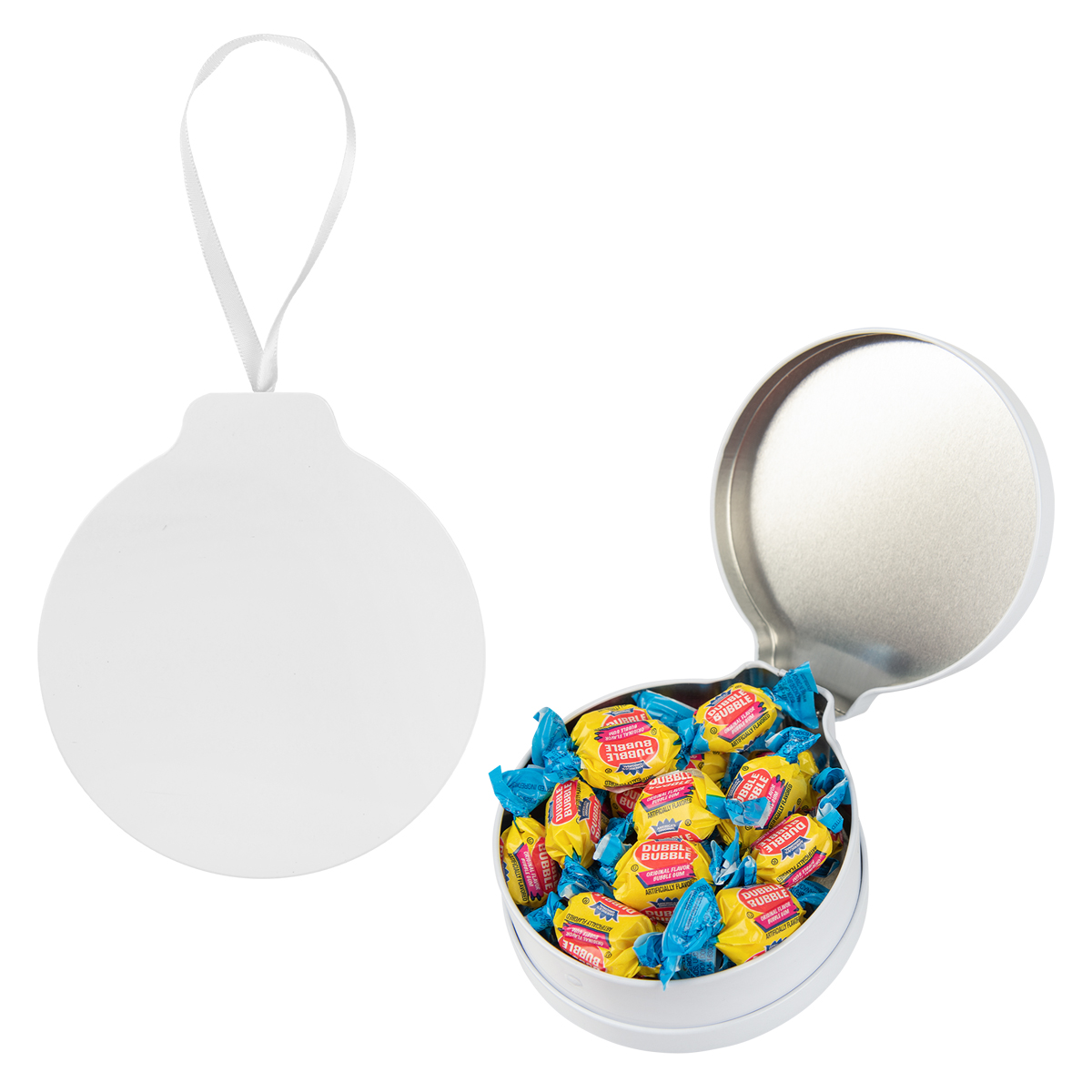 FULL COLOR ORNAMENT TIN WITH CANDY 1