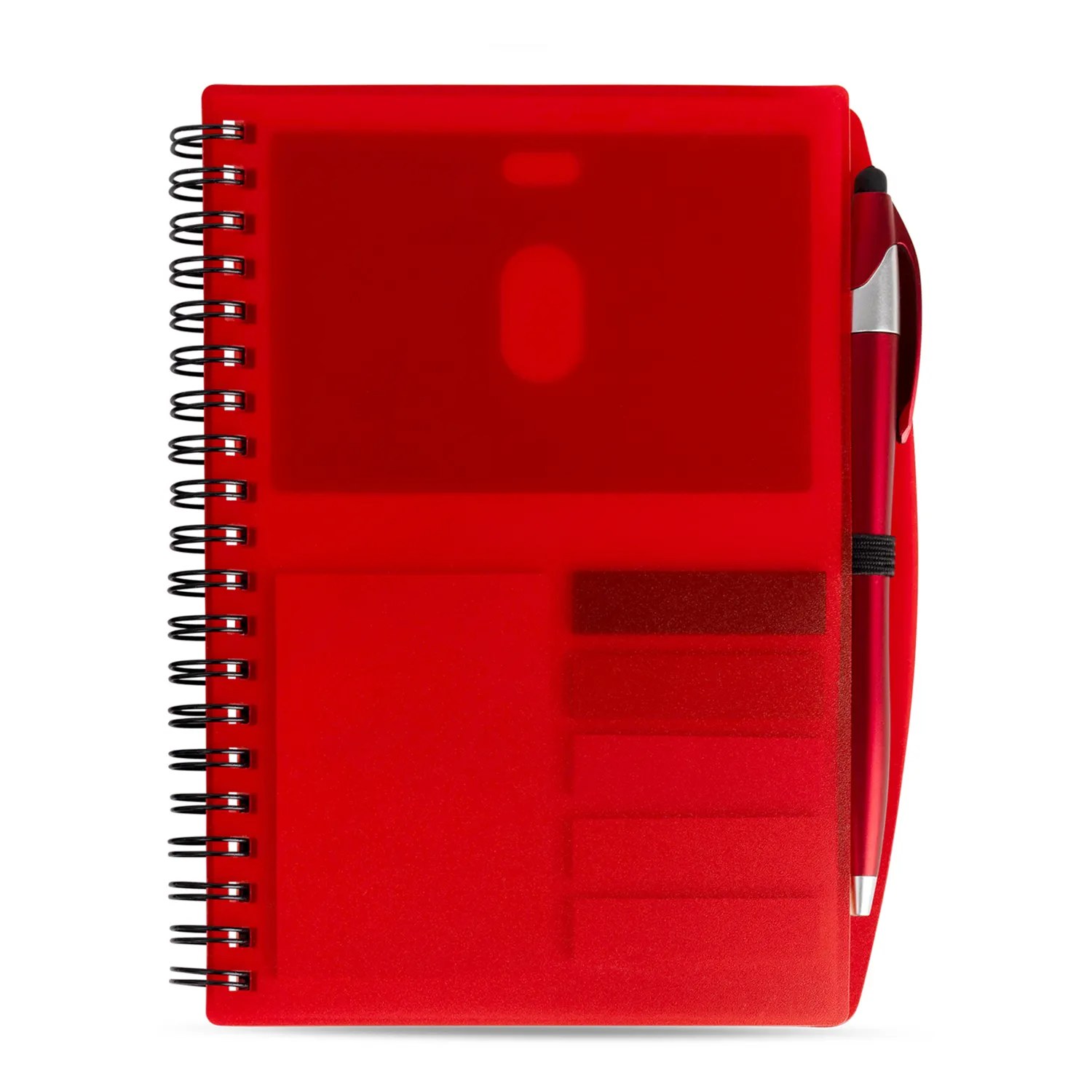 SpiralScript 5.5 x 7 Plastic Spiral Journal with Pen 32