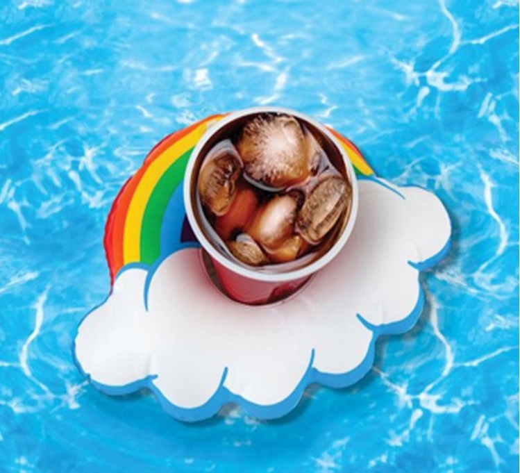 Rainbow-shaped Inflatable Coasters/Cup Holder 2