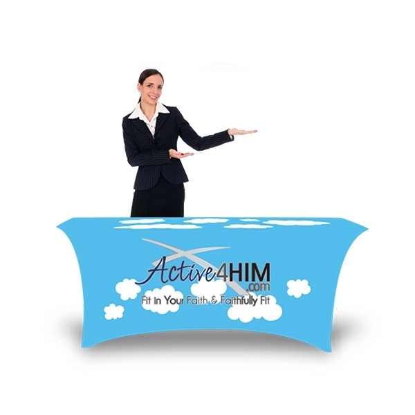Premium 6ft 4-sided Stretch Table Cover 3