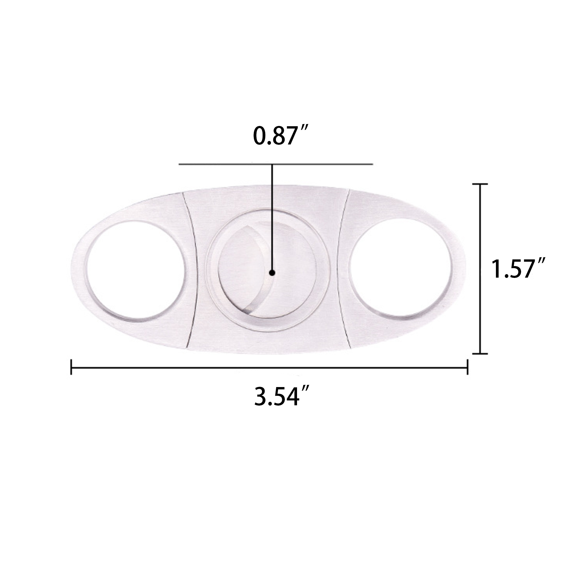 Silver Stainless Steel Cigar Cutter MOQ 50 3