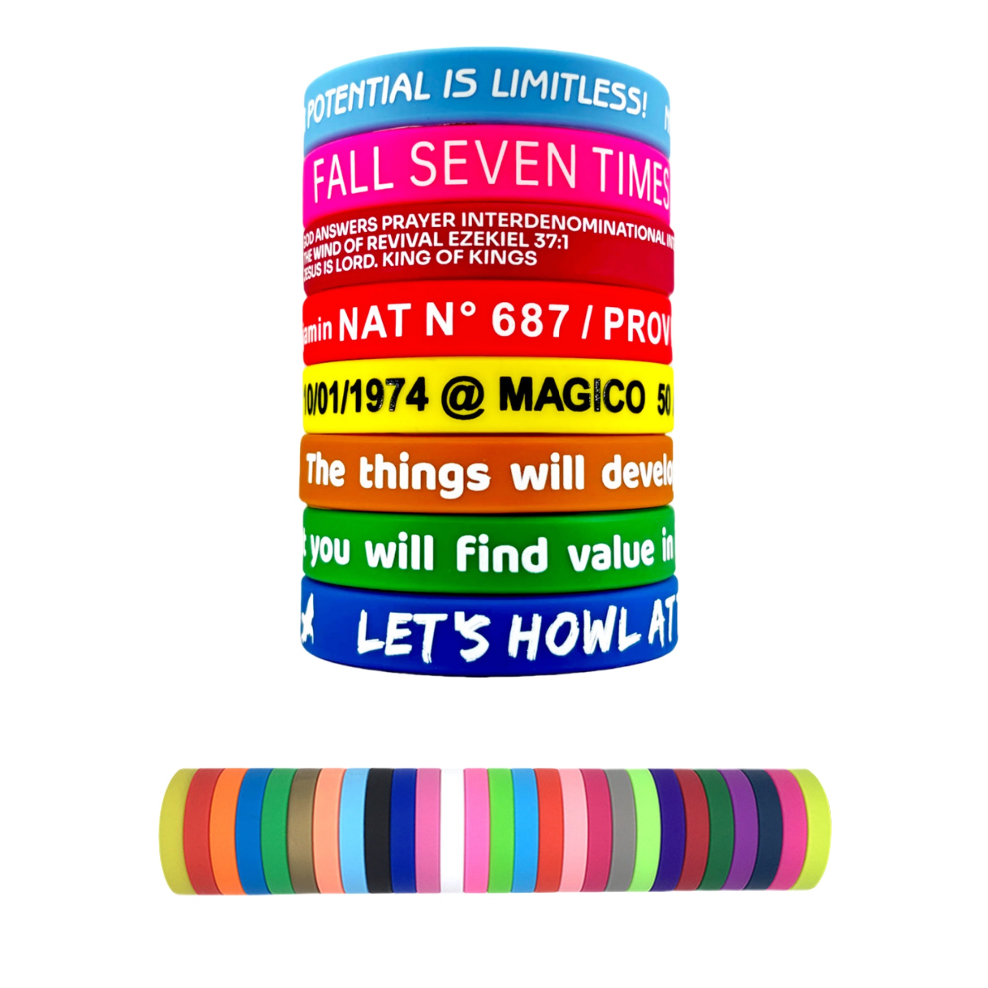 Custom Printed Silicone Wristbands 1