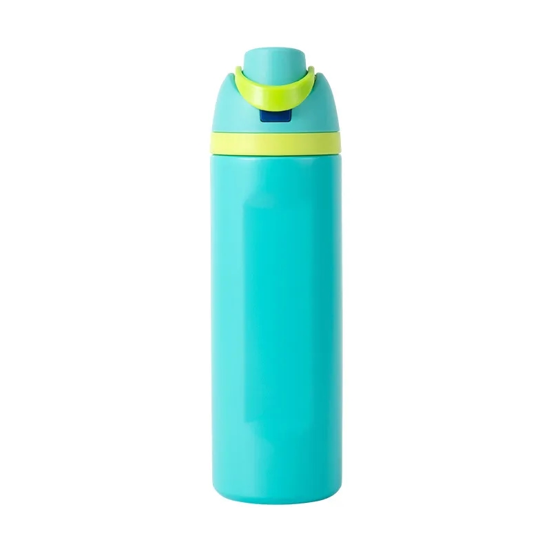 24oz Insulated Stainless Steel Water Bottle with Straw, custom water bottle with logo imprint 6