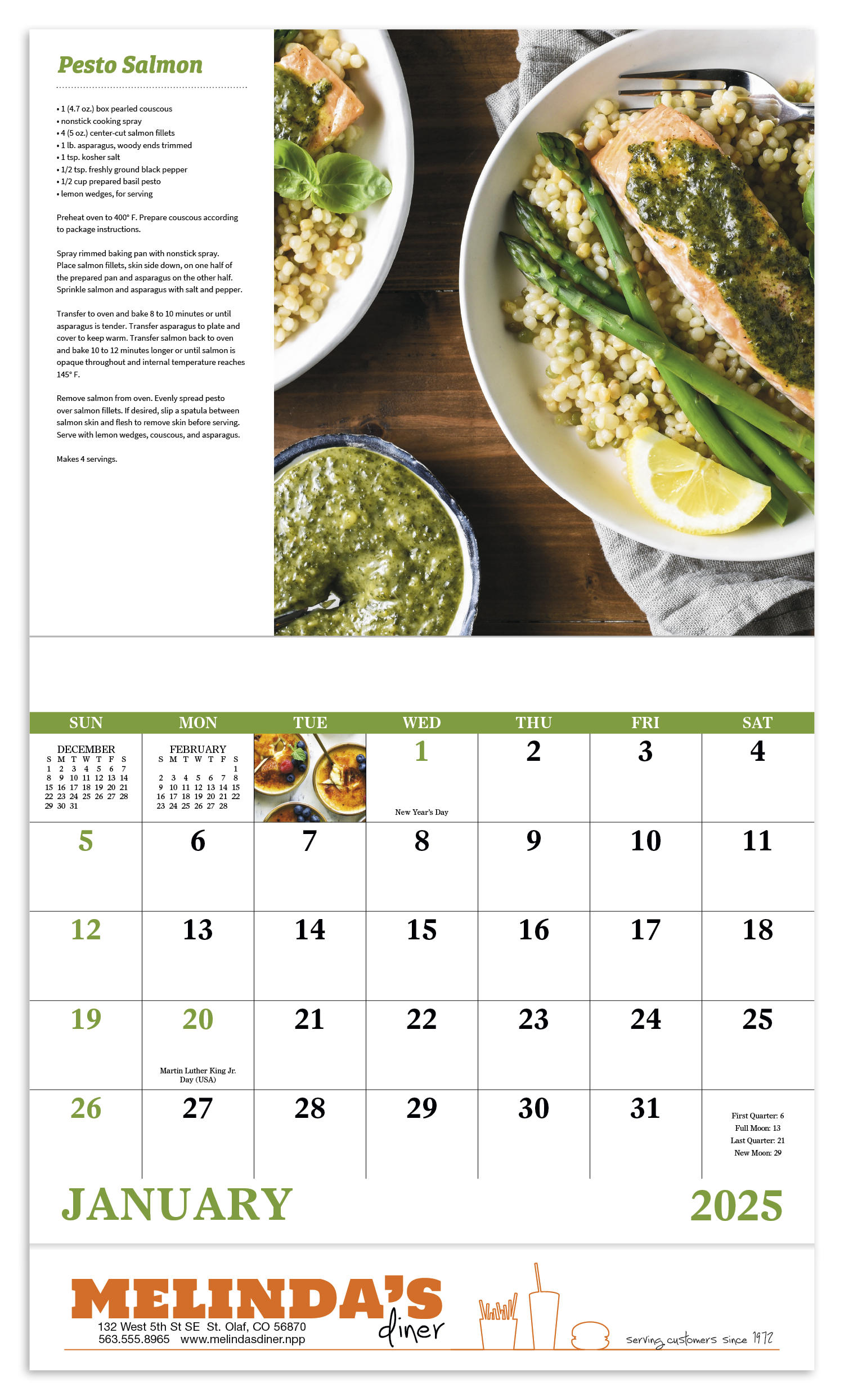 Good Value™ Delicious Dining - Stapled Calendar 20