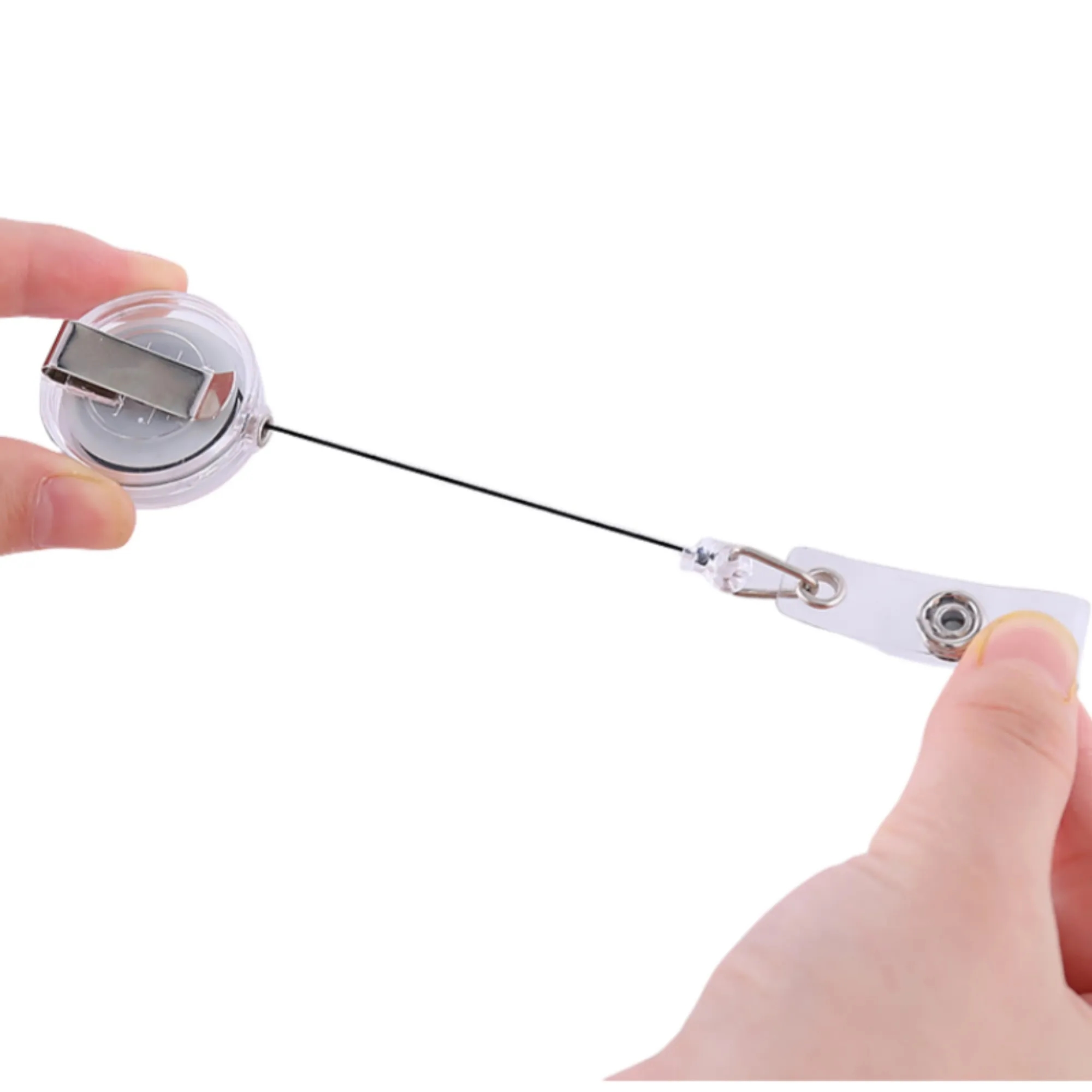 Business ID Card Badge Holder with Retractable Clip 5