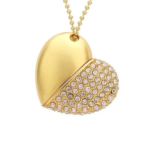 Crystal Heart USB Flash Drive 2